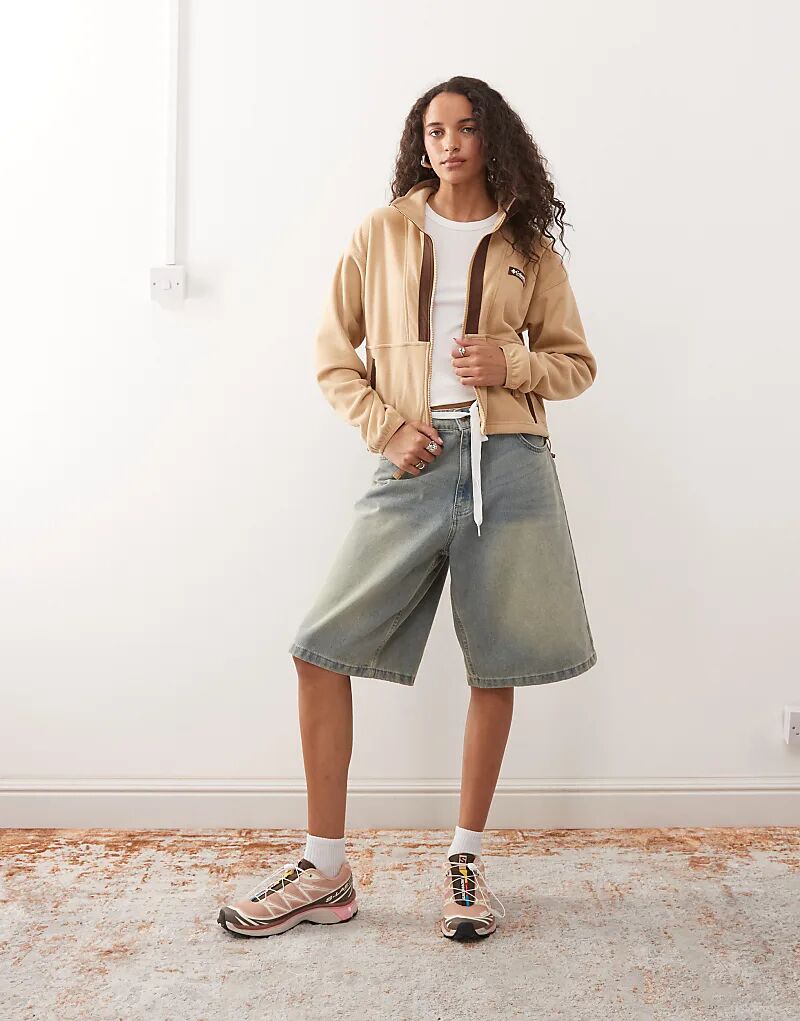 

Флисовая кофта Columbia Backbowl II с застежкой-молнией бежевого цвета