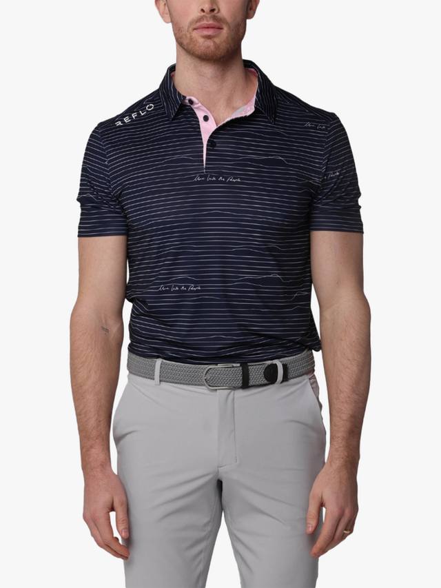 

Футболка-поло Tagus с коротким рукавом из переработанного материала REFLO, True Navy