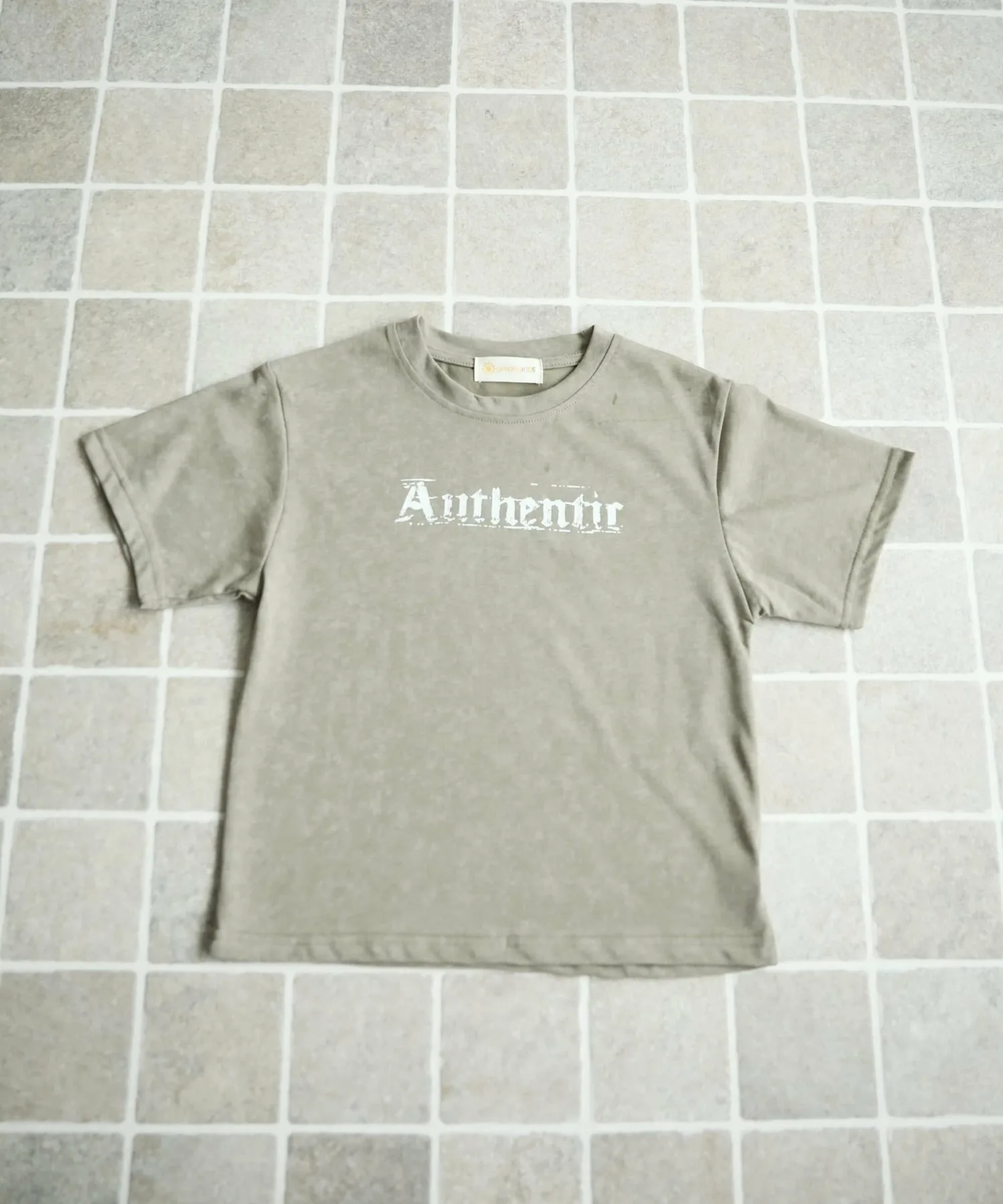 Детская футболка с принтом [aimoha-KIDS-] Aimoha Kids, Grayish beige — фото 2
