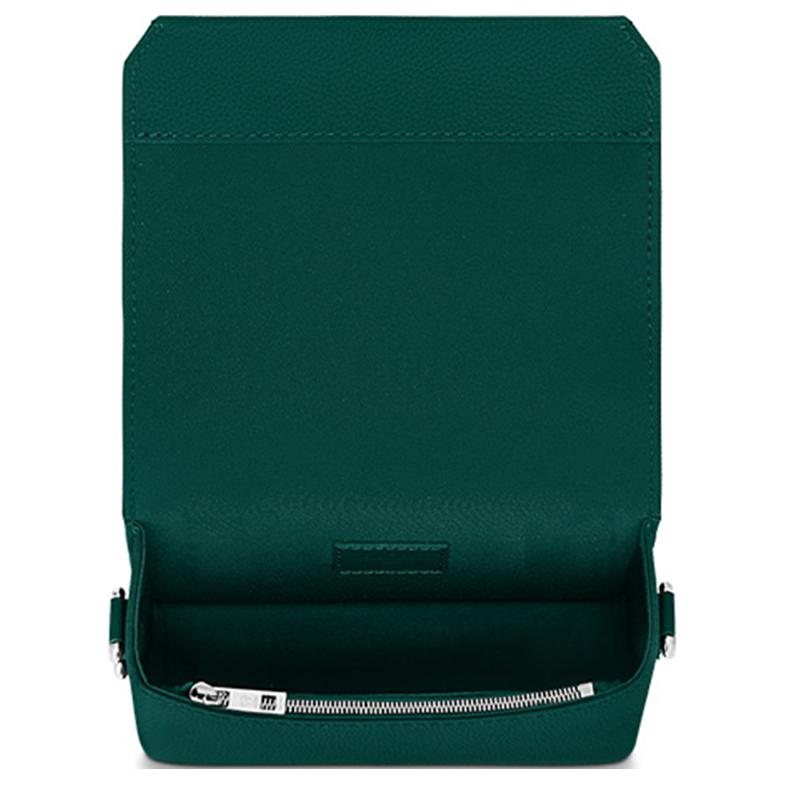 Футболка Fastline Series из телячьей кожи миниатюрная мужская наплечная сумка темно-зеленая LOUIS VUITTON — фото 4