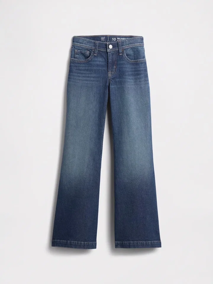 Джинсы Flare fit, GAP, синий — фото 3