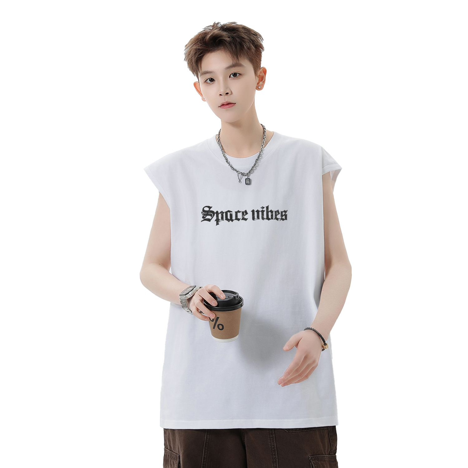 

Майка унисекс с круглым вырезом, узкий прямой крой Disney, белый