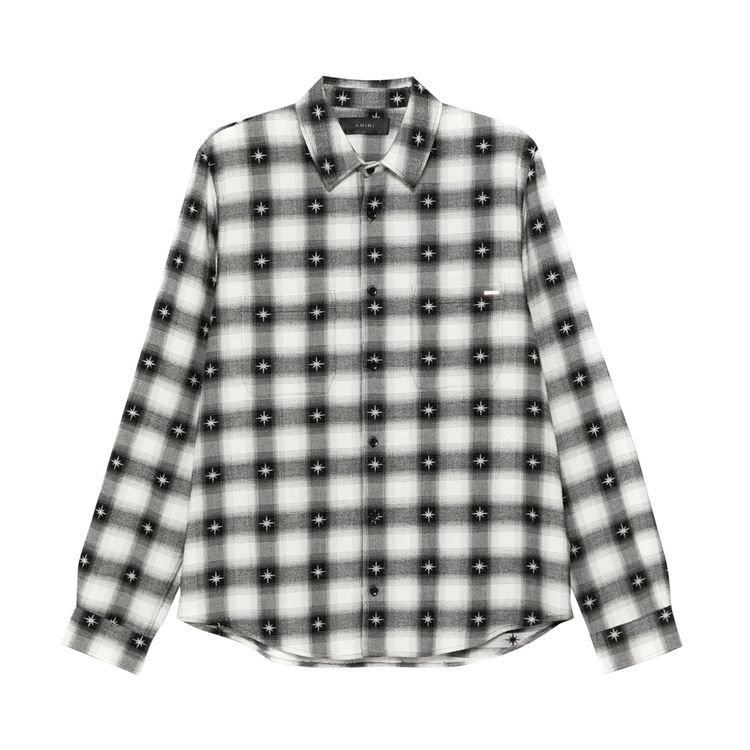 

Рубашка Amiri Starburst Flannel Shirt 'Black', черный