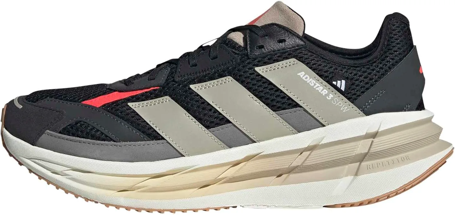 Мужские беговые кроссовки Adidas Adistar 3 Sportswear - зеленые, черный/бежевый/красный