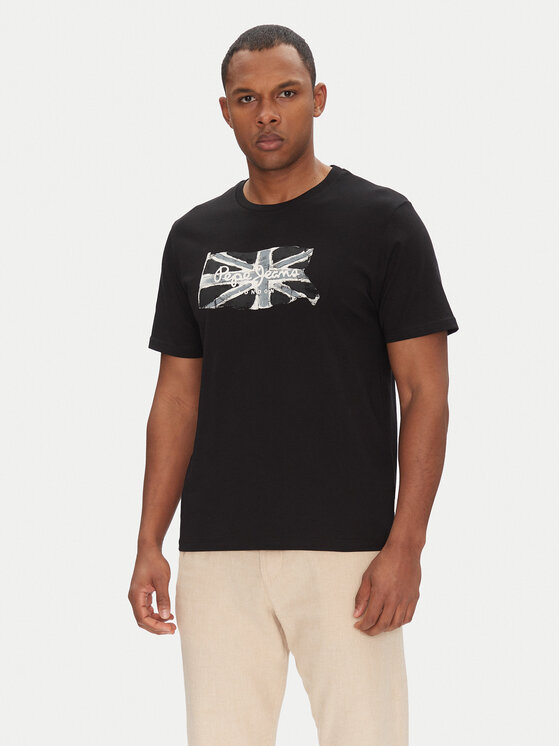 

Футболка обычного кроя Flag PM509720 Pepe Jeans, черный