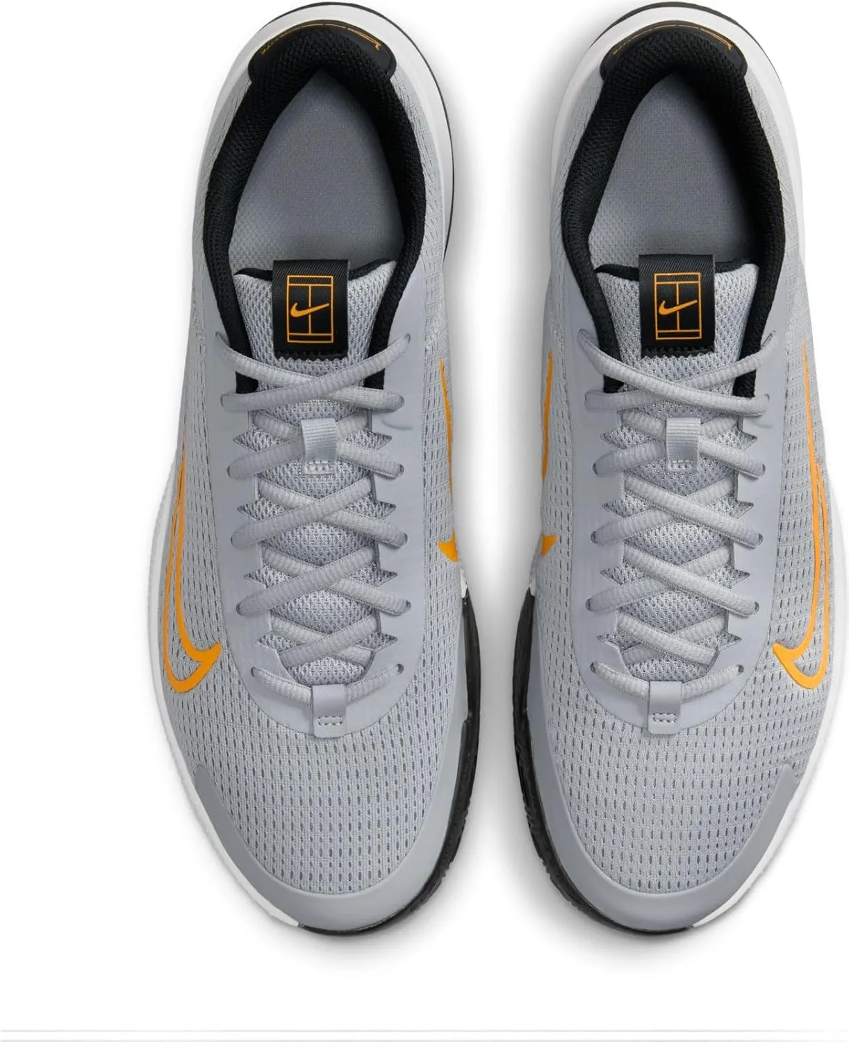 Мужские теннисные кроссовки Nike Vapor Lite 2 Cly, черный/оранжевый/серый — фото 4