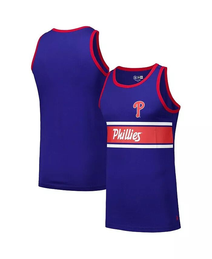 

Мужская майка из джерси Royal Philadelphia Phillies Ringer New Era, синий