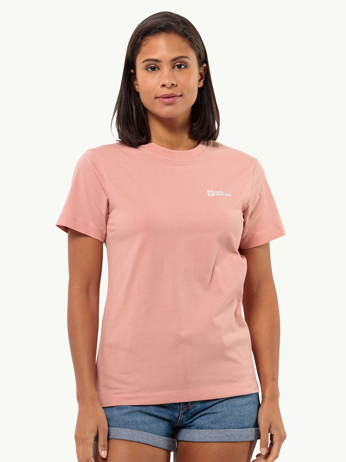 

Футболка Jack Wolfskin ESSENTIAL T W, розовый