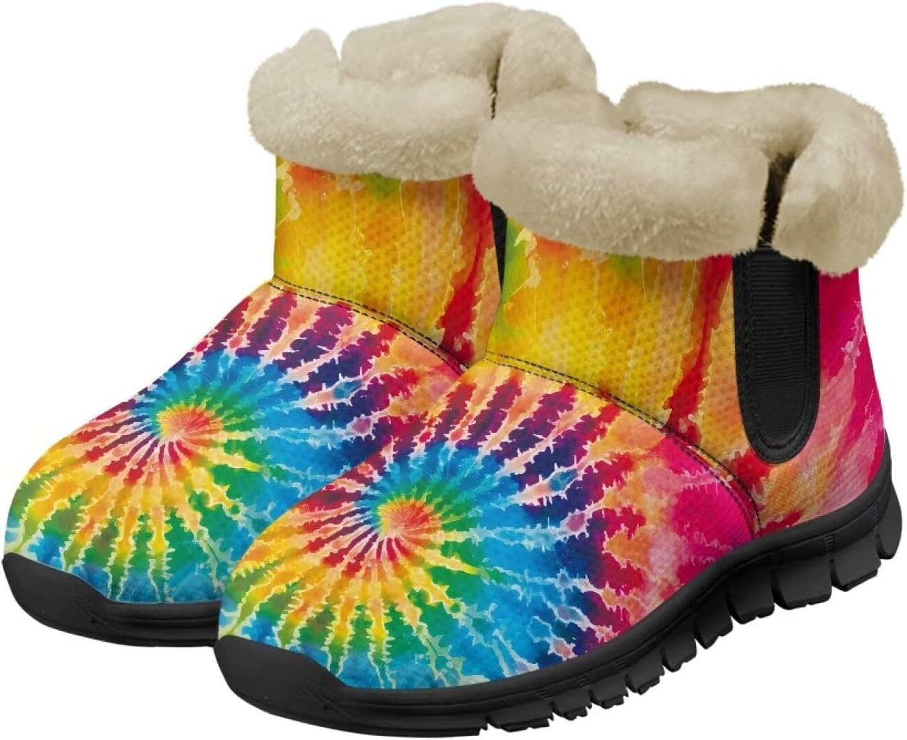 

Мужские зимние ботинки Spowatriy, водонепроницаемые, на щиколотку, теплые зимние ботинки для женщин, модные ботильоны, Tie Dye