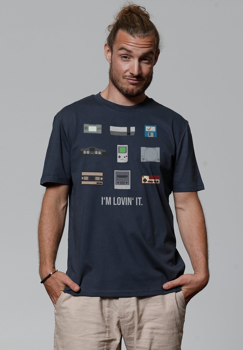 

Футболка с принтом VIDEOGAMES watapparel, антрацит