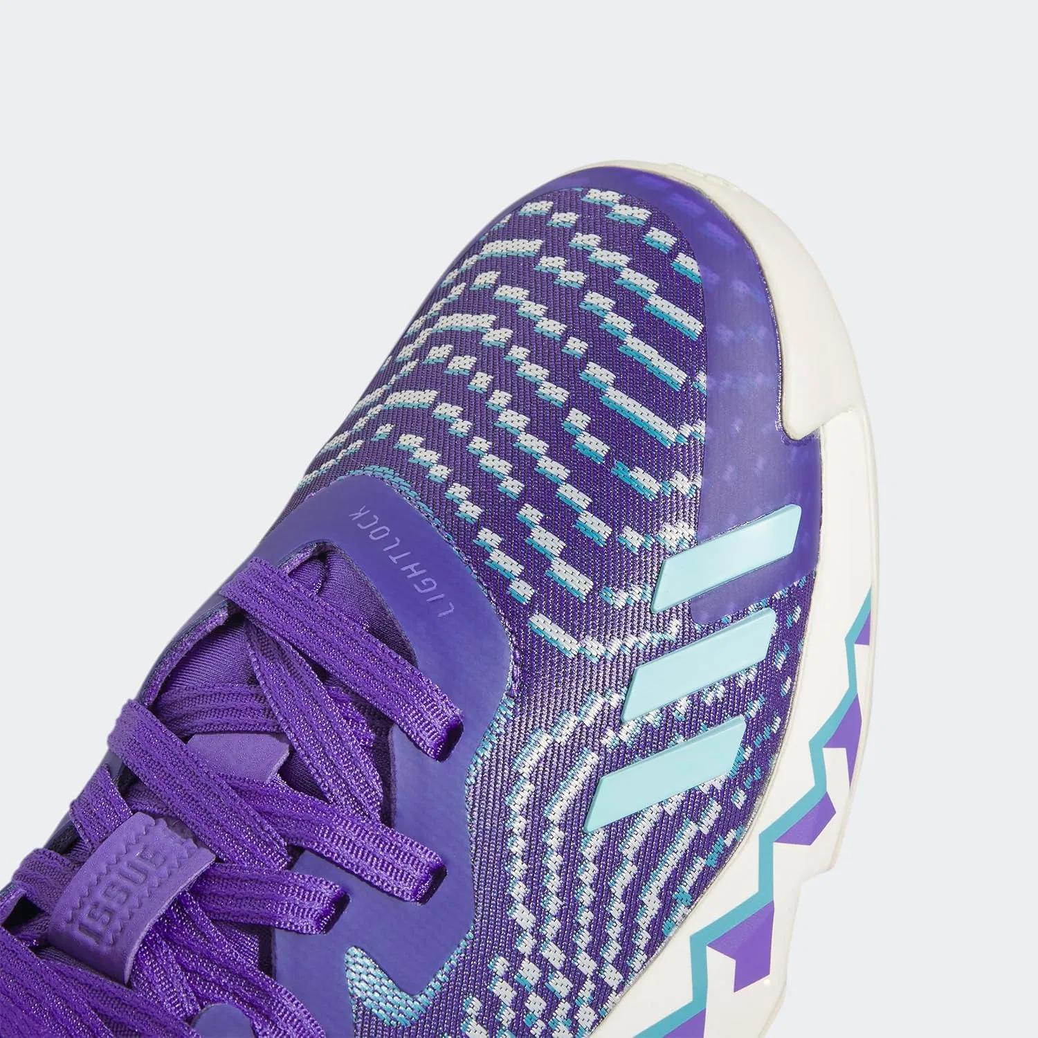 Кроссовки Adidas Herren Don Issue 4, Purple Rush Off White Clear Aqua — фото 4