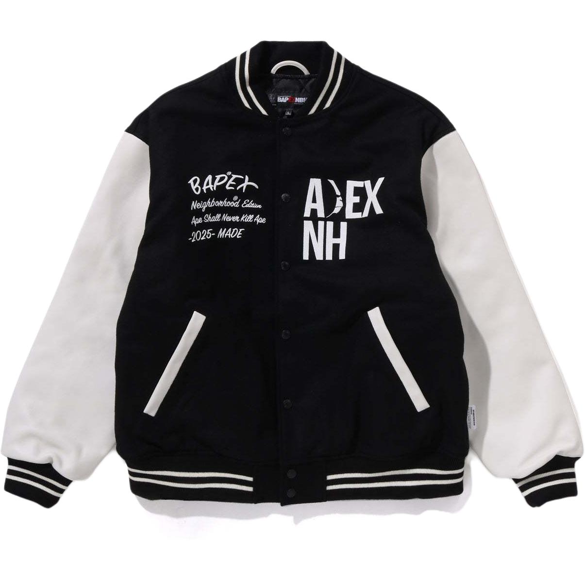 

A BATHING APE Бомбер с вышитым логотипом, White