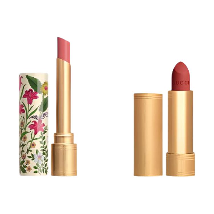 

Помада Star Dual Color в красной упаковке набор для макияжа цвет лица 3,5г+3,5г GUCCI, [New Arrival]Velvet Mist #217+Luminous #208