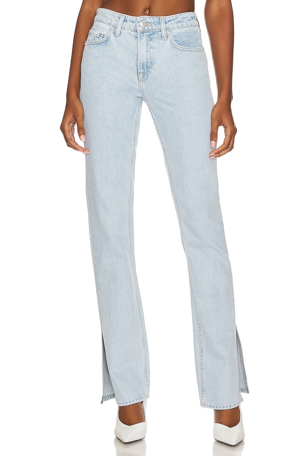 

Ботинки GRLFRND Hailey Low Rise With Slit Hem, цвет Arches