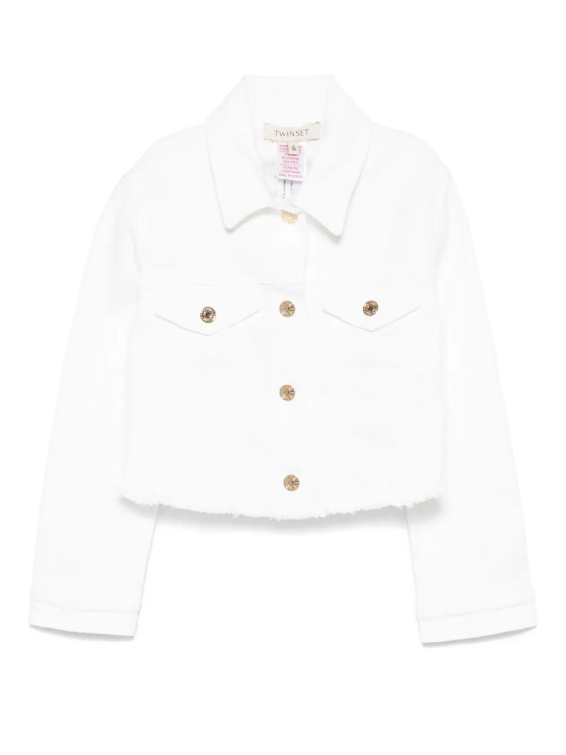 

Детская джинсовая куртка TWINSET TWINSET Kids, белый