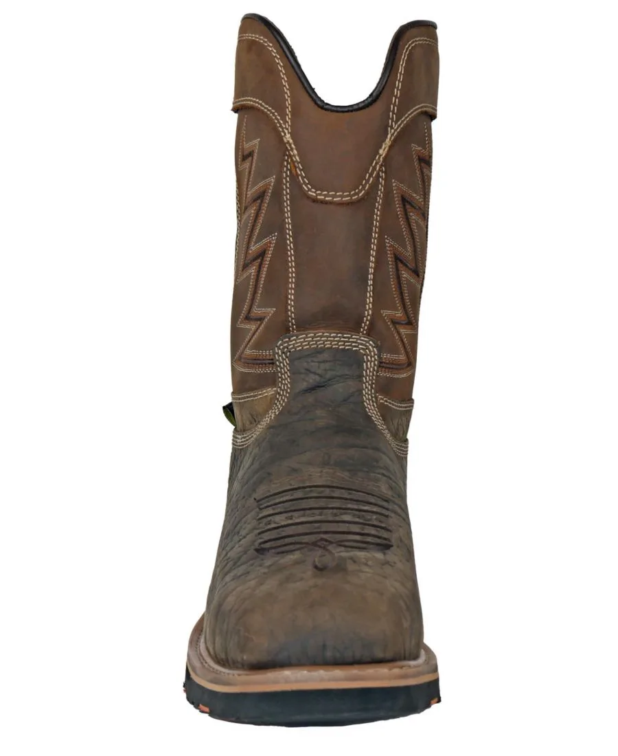 Мужские рабочие ботинки HOSS Fracker с композитным защитным носком Hoss Boot Company, коричневый — фото 4