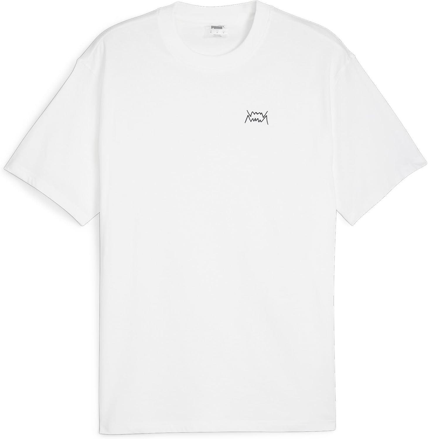 

Мужская баскетбольная футболка PUMA JAWS EMB CORE 624772, белый