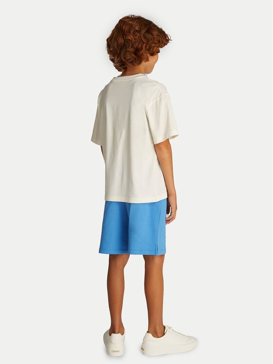 Футболка свободного кроя Bold Graphic IB0IB02448 Calvin Klein Jeans, экрю — фото 2
