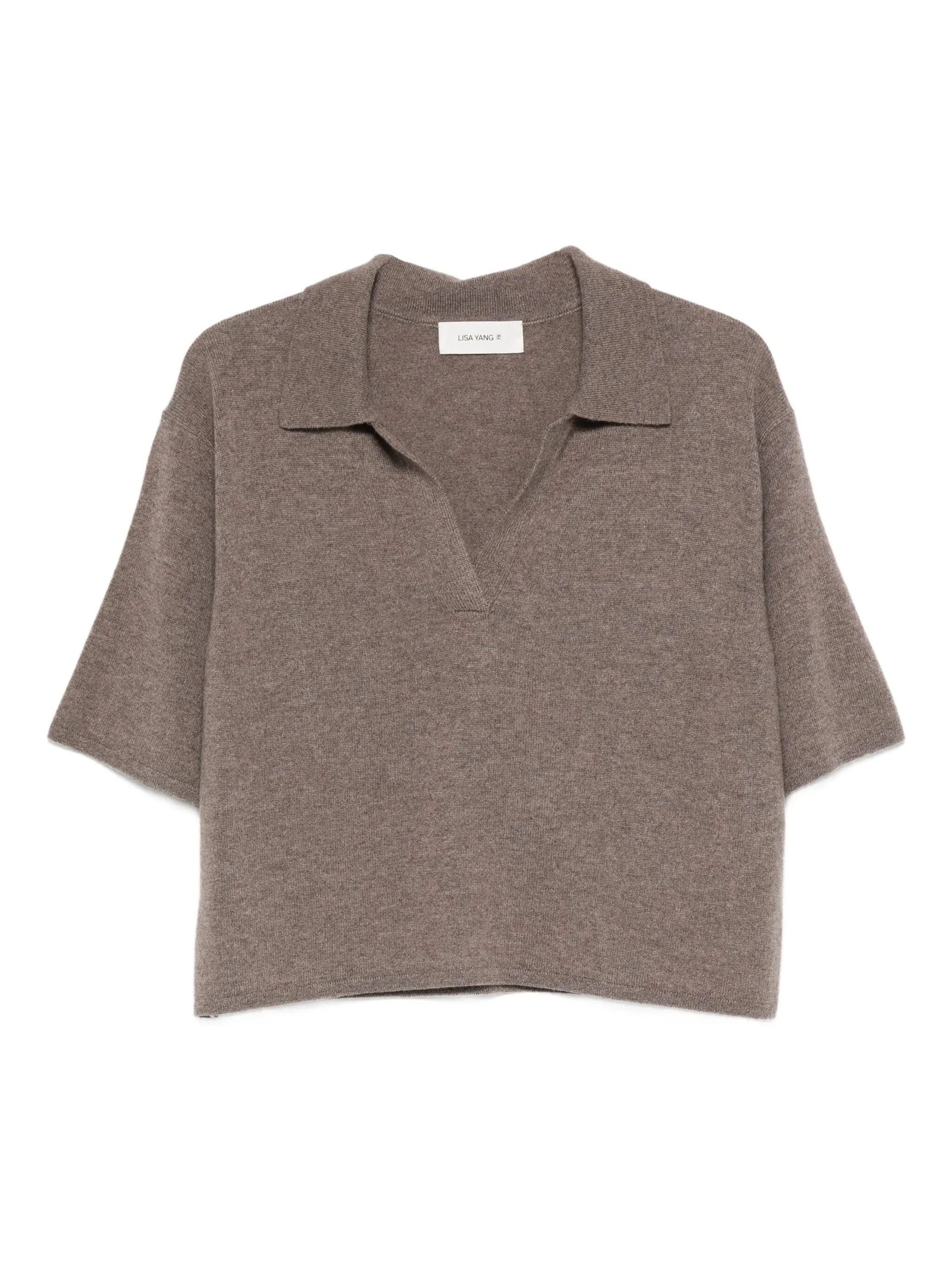 

Футболка Neela с воротником Lisa Yang, коричневый