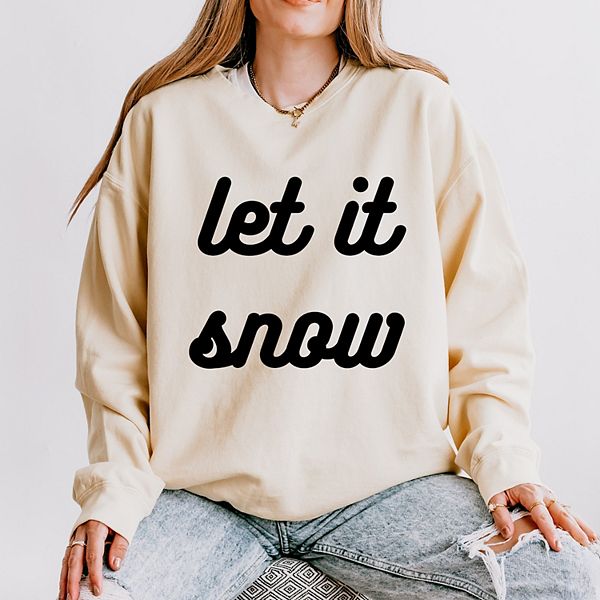

Let it snow свитшот с жирным курсивом, легкий, окрашенный в готовом виде Simply Sage Market, Ivory, Белый, Let it snow свитшот с жирным курсивом, легкий, окрашенный в готовом виде Simply Sage Market, Ivory
