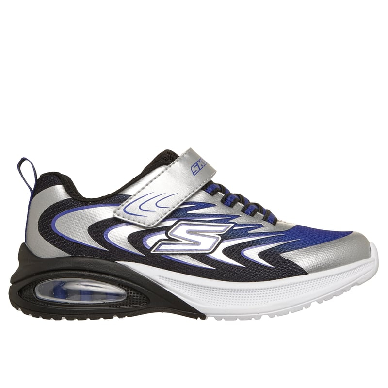 Детские повседневные кроссовки Microspec Max Advance Silver Skechers Kids, серебряный — фото 2