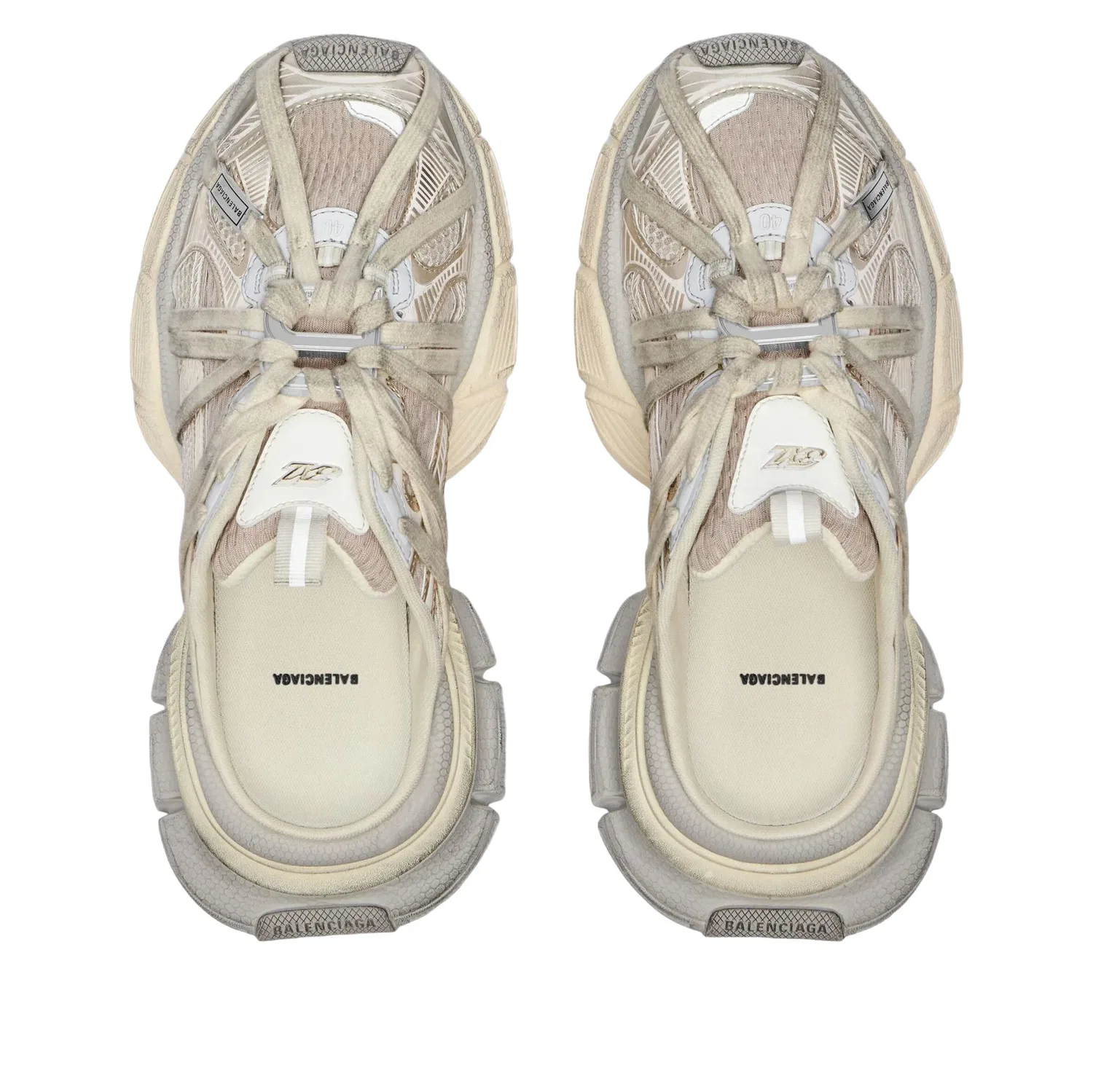 Мюли Balenciaga Extreme Laces 3XL, белый — фото 3