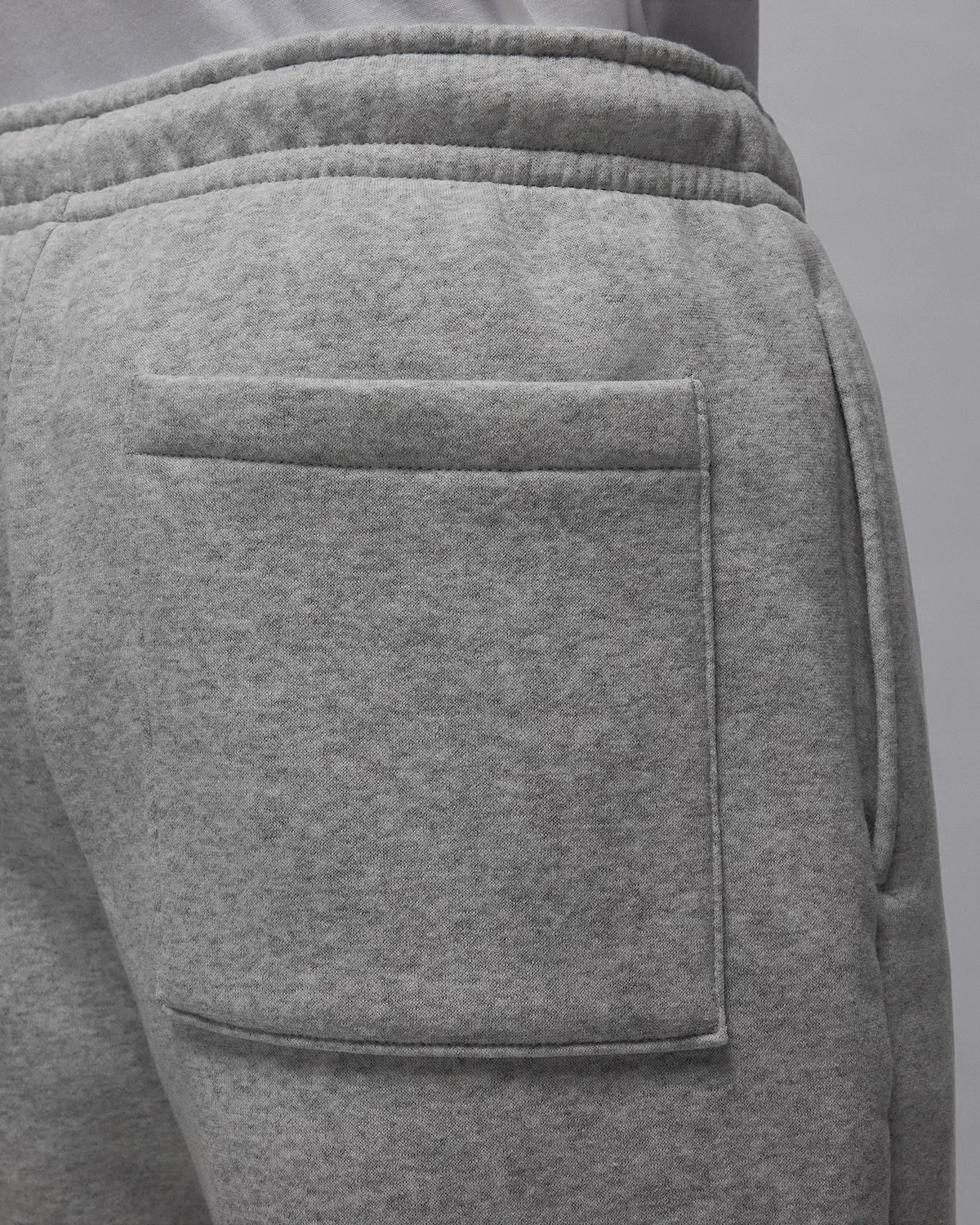 Мужские штаны Jordan Brooklyn Fleece, Grey Heather/White — фото 4