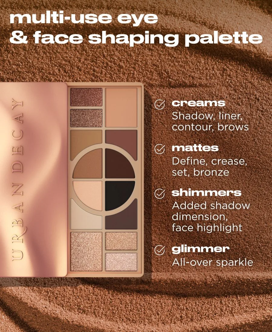 Палитра теней для глаз и лица Naked Warm-Toned Urban Decay, warm — фото 4