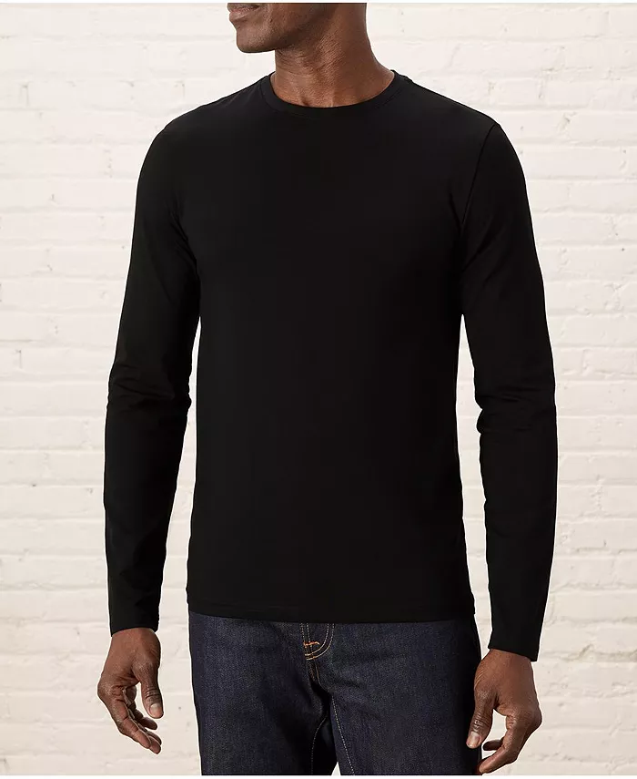 

Мужская футболка с длинным рукавом из органического хлопка Luxe Stretch Jersey Slim Pact, серый