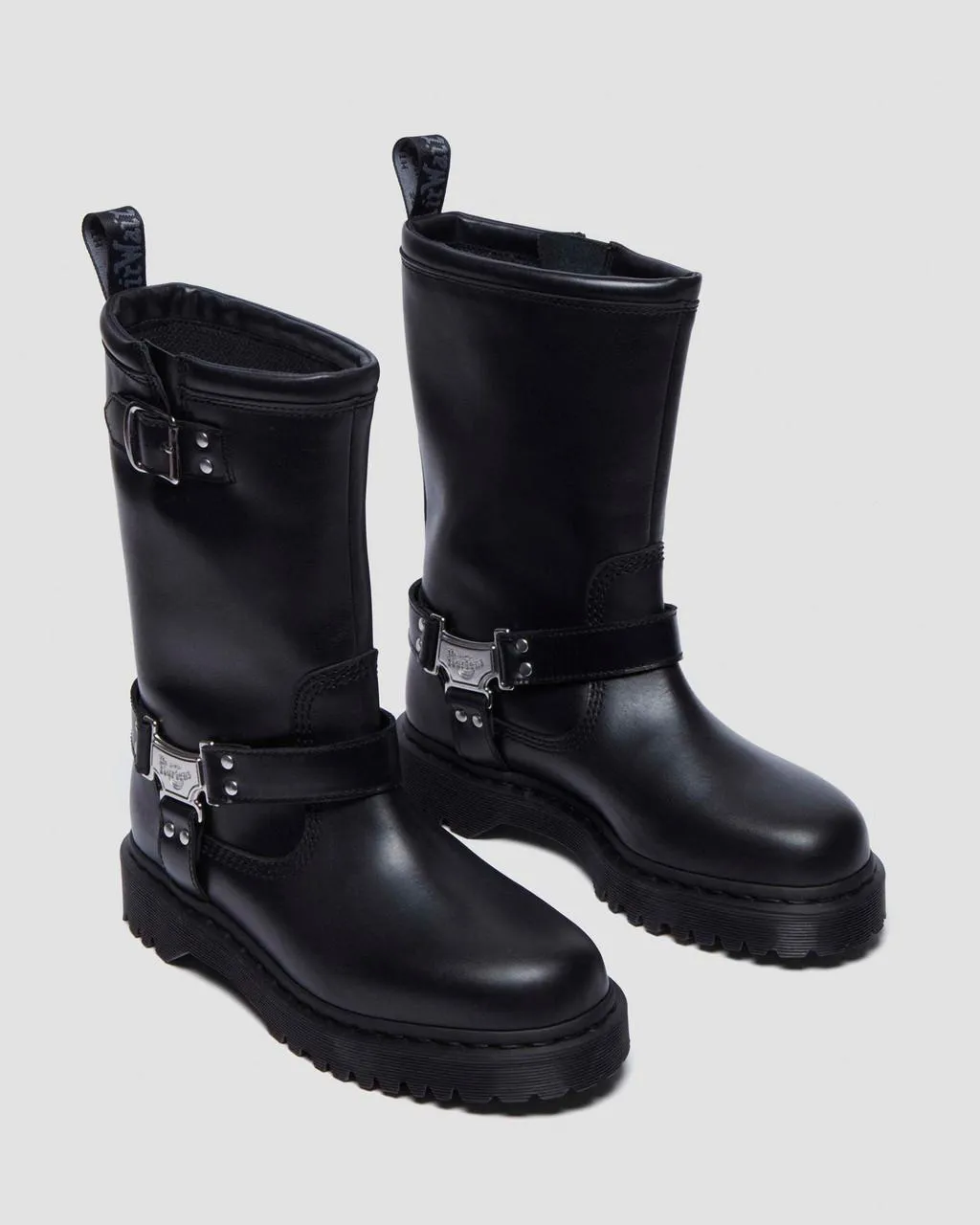 Ботинки байкерские кожаные Dr. Martens Anistone Hi, черный — фото 4