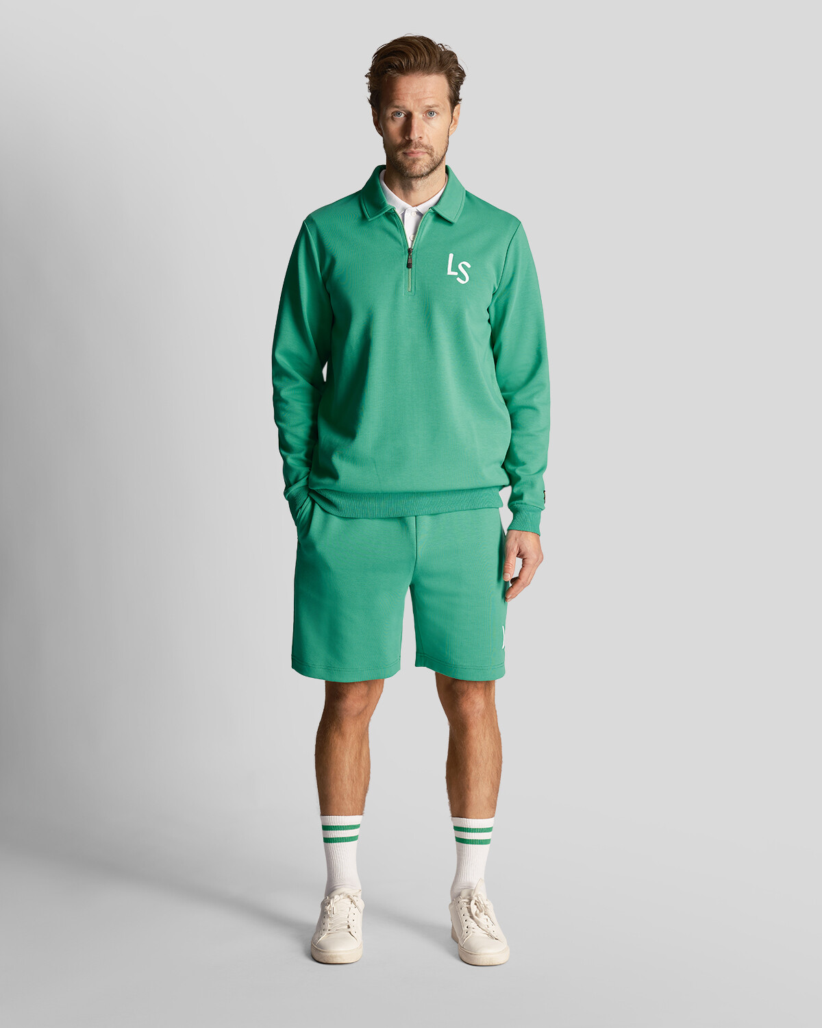 

Спортивные шорты с логотипом golf ls Lyle & Scott, зеленый