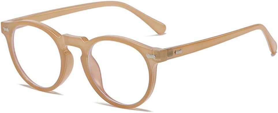 

Ретро круглые солнцезащитные очки для женщин, модные, с заклепками, защита от УФ-излучения UV400, для мужчин, панк, темно-зеленые солнцезащитные очки TKKTLLT, Jelly Tea Clear