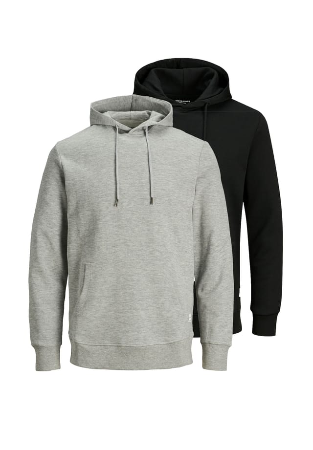 

Свитшот/Толстовка с капюшоном комплект из 2 пар базовый Jack & Jones, мультиколор