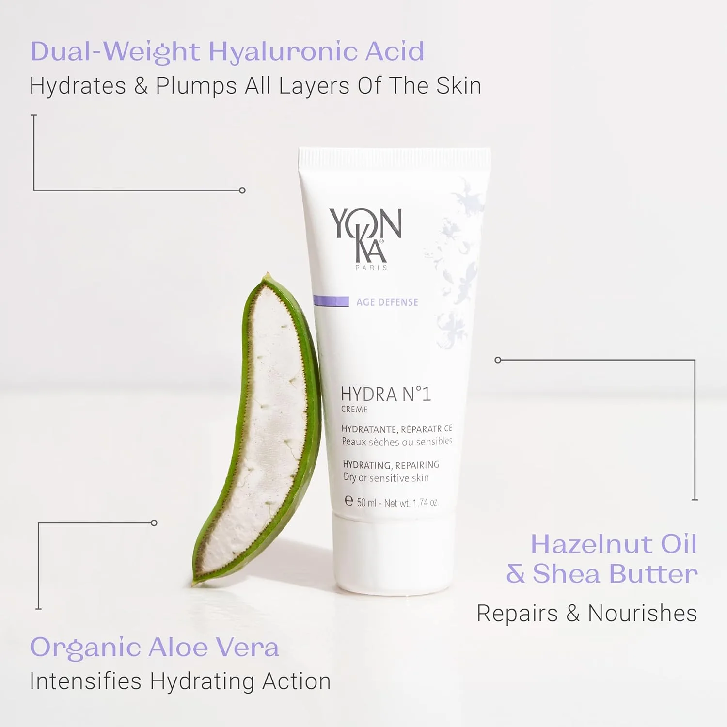 Крем для лица Yonka — Увлажняющий Daily Reparative Moisturizer, Hydra No. 1 Creme - насыщенный антивозрастной — фото 3