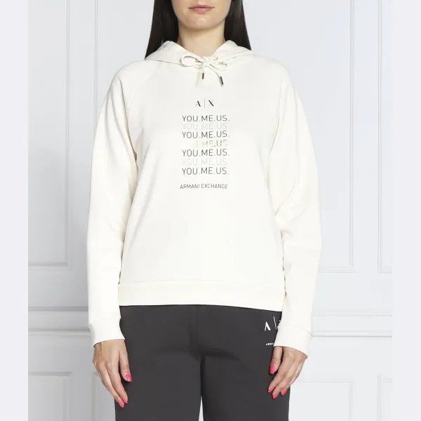 

Толстовка обычного кроя Armani Exchange, экрю