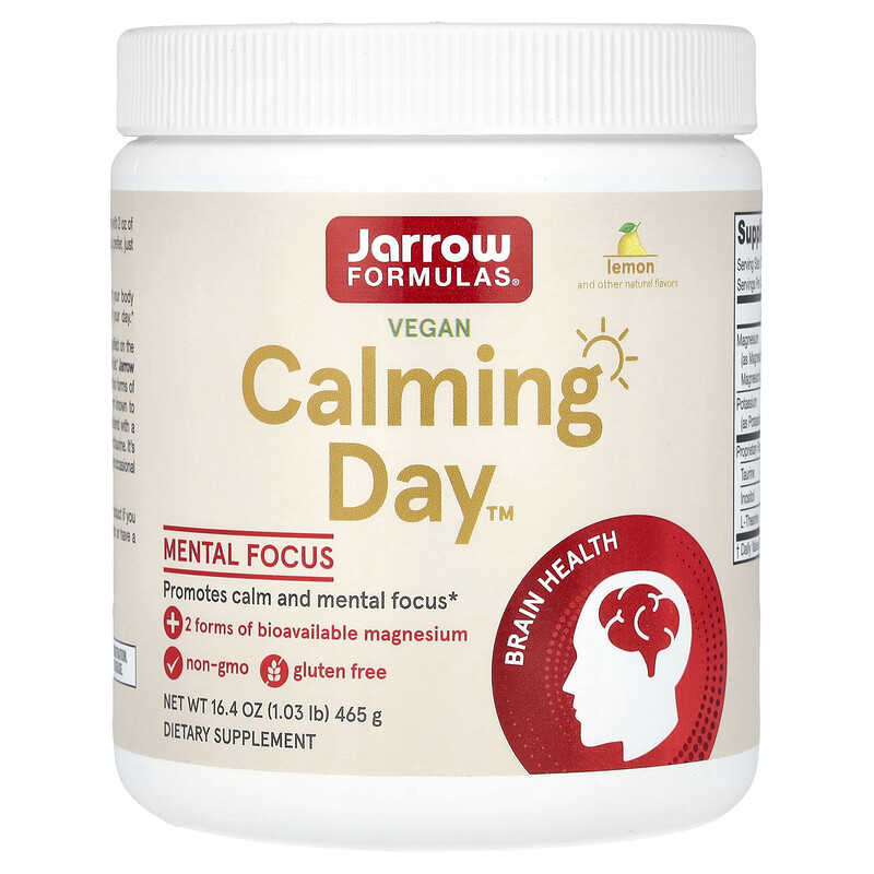 

Jarrow Formulas, Vegan Calming Day, лимон, 465 г (16,4 унции)