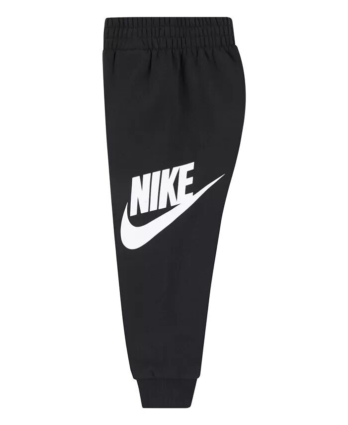 Толстовка с капюшоном из флиса для малышей Kids Club, комплект из 2 предметов Nike, черный — фото 3