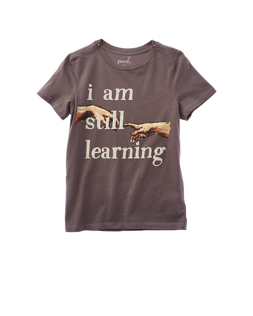 

Футболка Peek Kids "Я все еще учусь", серый