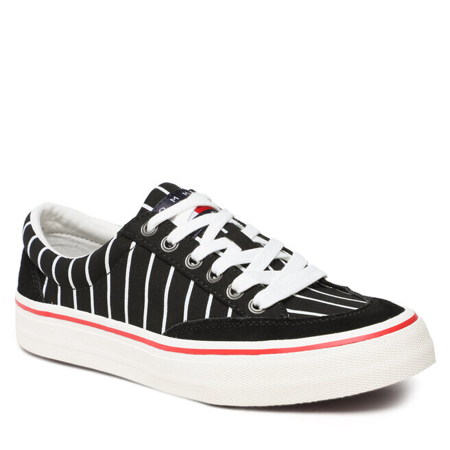 

Кроссовки Tommy Jeans SkateCanvas Stripes, черный
