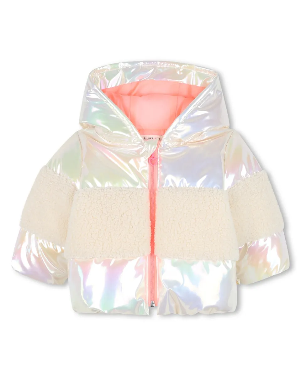 

Детский пуховик с капюшоном Billieblush, многоцветный