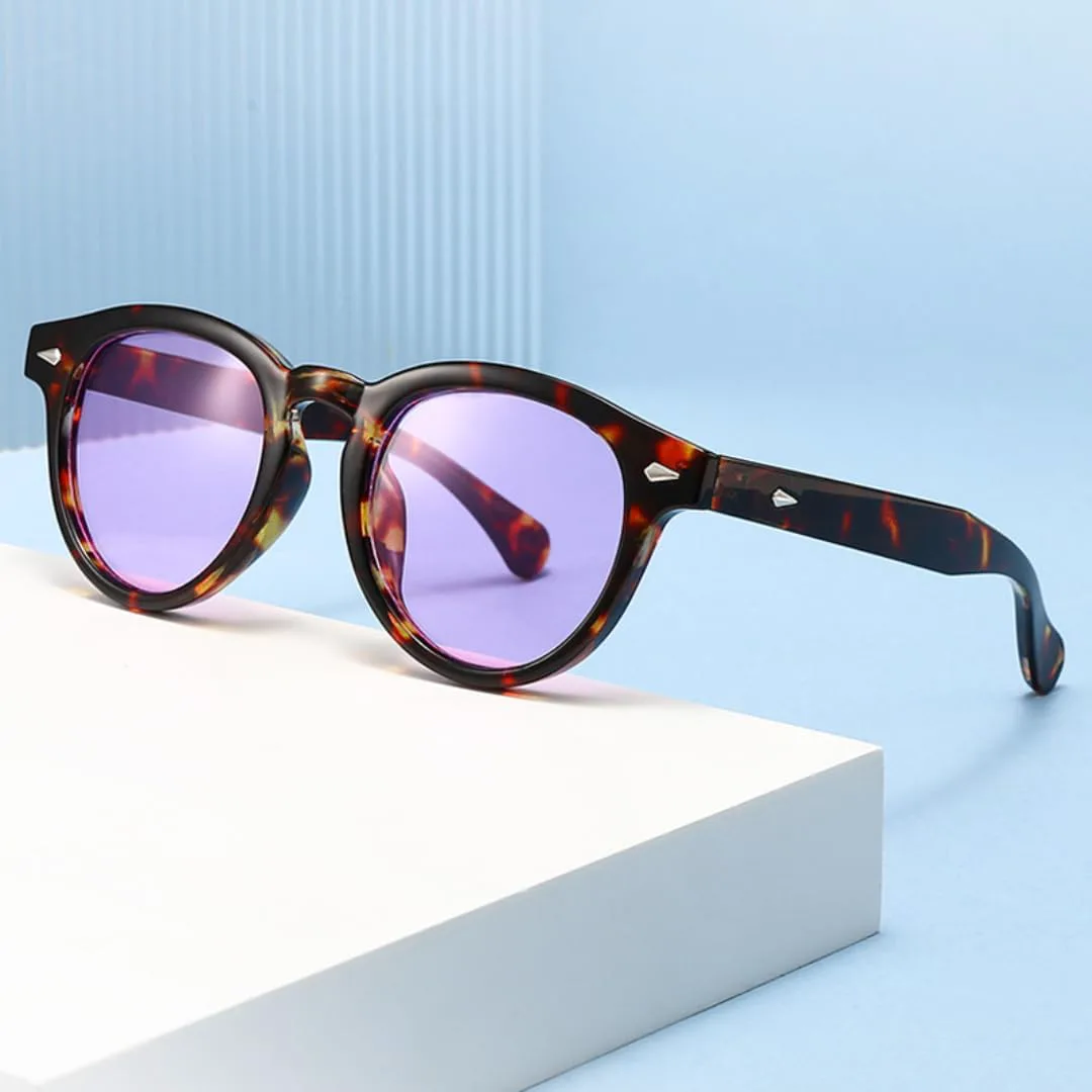 

Солнцезащитные очки с защитой UV400 | Круглые, цвет «рисовая крошка» | Для женщин и мужчин, для занятий спортом на открытом воздухе и вождения DSVIGF, Tea Black