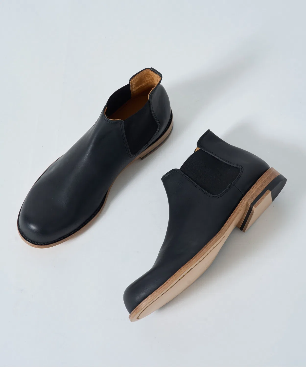 Сапоги челси PADRONE SIDE GORE BOOTS из кожи, 40-43 размера, черные