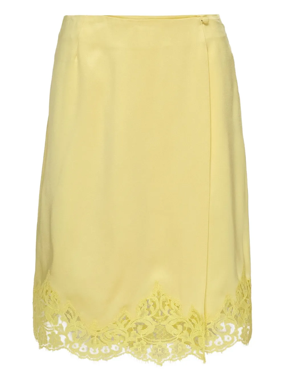 

Короткая юбка с кружевной отделкой STELLA MCCARTNEY, желтый