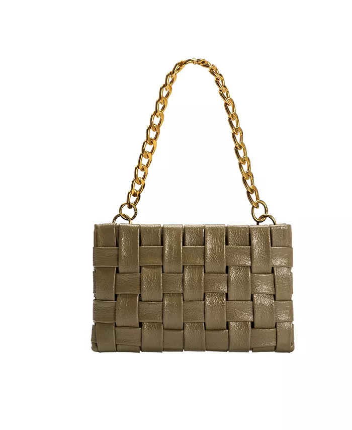 

Сумка через плечо Mimie Woven Small Melie Bianco, зеленый