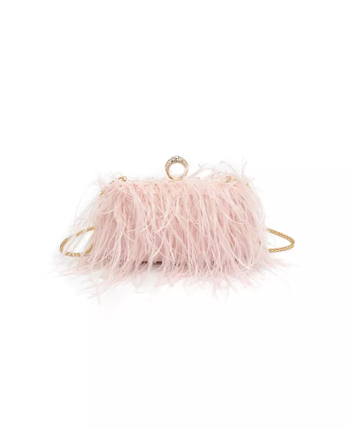 

Сумка Harlow Feather Evening Bag Moda Luxe, розовый