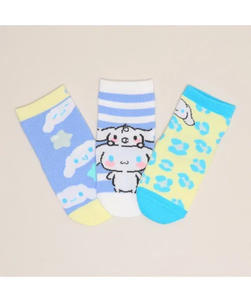 Носки детские Sanrio набор 3 пары, 10-13 см, голубой