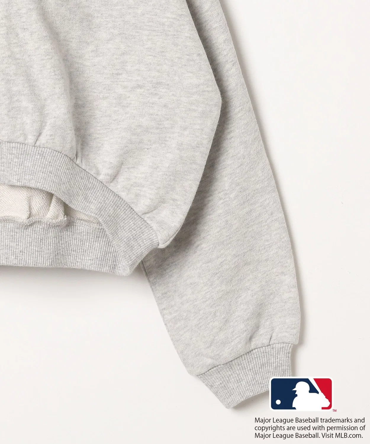 Толстовка с патчем MLB 10C REPIPI, цвет овсянка — фото 4
