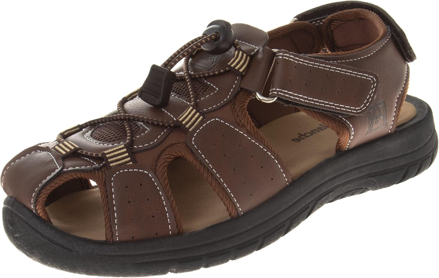 

Мужские сандалии Avalanche с закрытым носком и регулируемым ремешком, коричневый