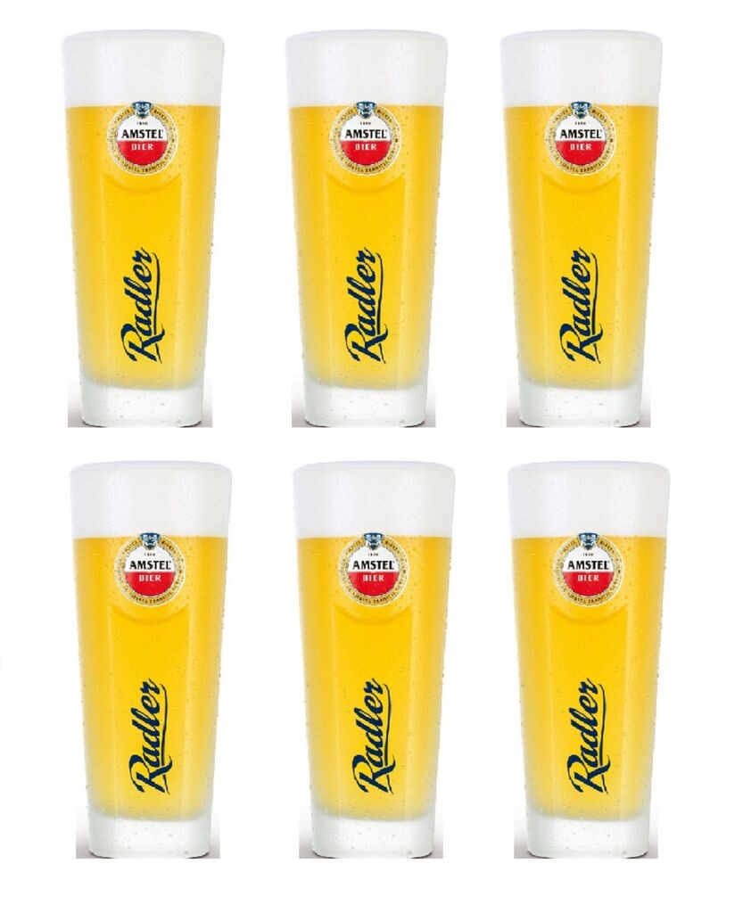 

Пивные бокалы Amstel Radler 300 мл - 6 шт, прозрачный