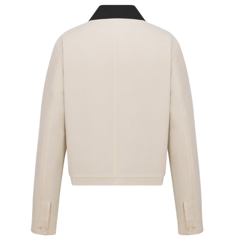 DIOR Мужская куртка на пуговицах с длинными рукавами, Beige — фото 3